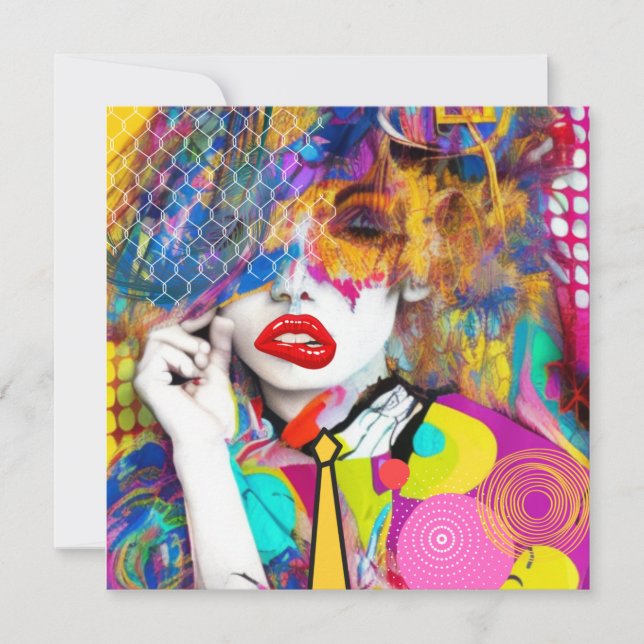 Cartes Pour Fêtes Annuelles Dame Clashy (Devant)