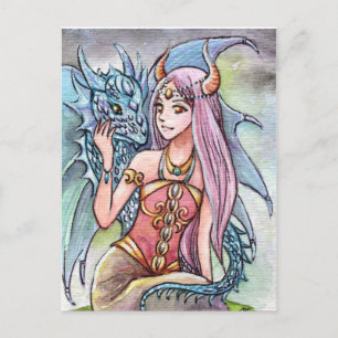 Cartes Pour Fêtes Annuelles Dame Dragon