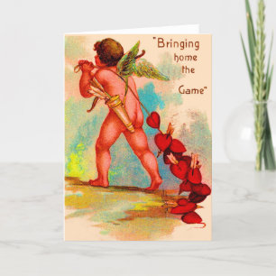 Cartes Pour Fêtes Annuelles Dan Cupid Ramenez le jeu à la maison Valentine