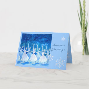 Cartes Pour Fêtes Annuelles Dance of the Snowflakes Greeting