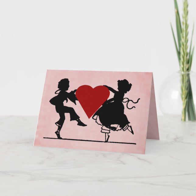 Cartes Pour Fêtes Annuelles Dancing Children (Devant)