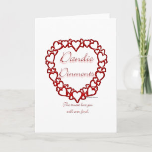 Cartes Pour Fêtes Annuelles Dandie Dinmont Terrier Véritable Amour