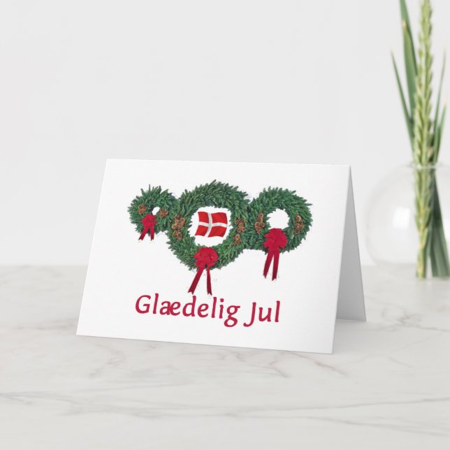 Cartes Pour Fêtes Annuelles Danemark Noël 2 (Devant)