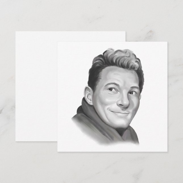 Cartes Pour Fêtes Annuelles Danny Kaye (Devant / Derrière)