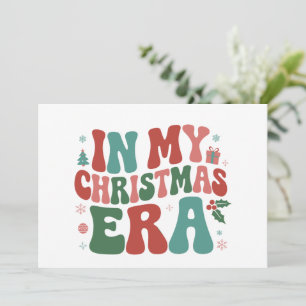 Cartes Pour Fêtes Annuelles Dans mon époque de Noël, joli et groovy Noël vacan