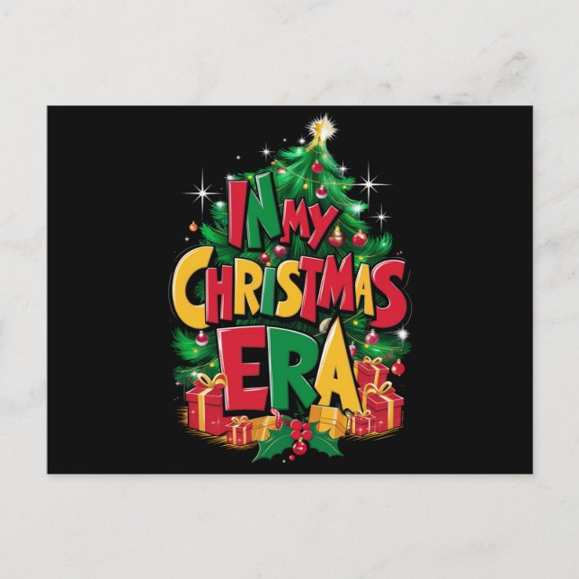 Cartes Pour Fêtes Annuelles Dans mon ère de Noël mignon groovy vacances de Noë (Devant)