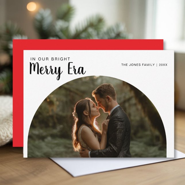 Cartes Pour Fêtes Annuelles Dans Notre Brillante Joyeuse Ère Drôle Couple voit (Créateur téléchargé)