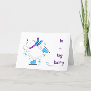 CARTES POUR FÊTES ANNUELLES DANS UN GRAND HURRY POUR SOUHAITER QUE VOUS JOUIEZ