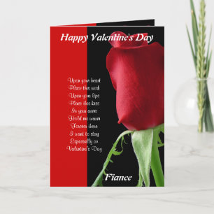 Cartes Pour Fêtes Annuelles Dans vos bras sur le fiancé de la Saint-Valentin