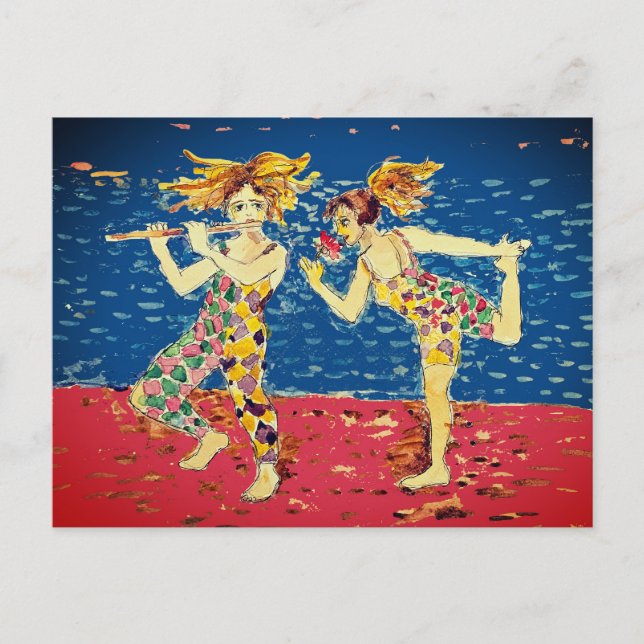 Cartes Pour Fêtes Annuelles Danse (Devant)