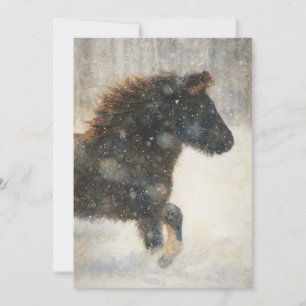 Cartes Pour Fêtes Annuelles Danse à travers la neige