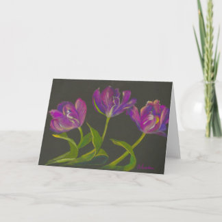 Cartes Pour Fêtes Annuelles danse des tulipes à perroquets