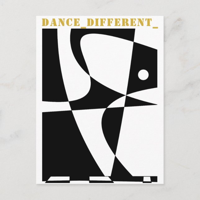 CARTES POUR FÊTES ANNUELLES DANSE_DIFFÉRENTE_ (Devant)