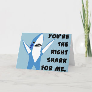 Cartes Pour Fêtes Annuelles Danse du requin gauche Valentine