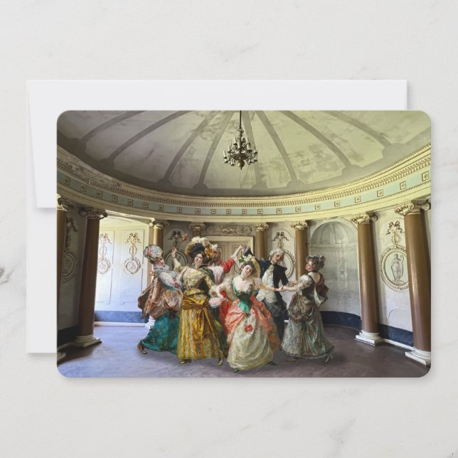 Cartes Pour Fêtes Annuelles Danse en cercle (Devant)