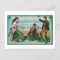 Danse vintage Couple irlandais avec musique