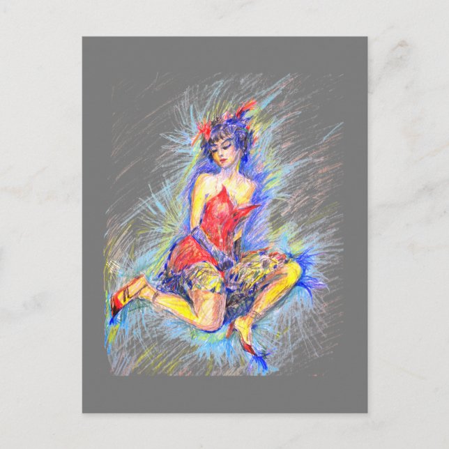 Cartes Pour Fêtes Annuelles Danseur (Devant)