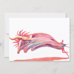 Cartes Pour Fêtes Annuelles Danseur de ballet Waved Art rose