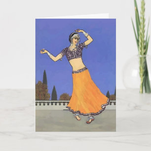 Cartes Pour Fêtes Annuelles Danseur moyen-oriental