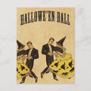 Cartes Pour Fêtes Annuelles Danseurs de bal d'Halloween
