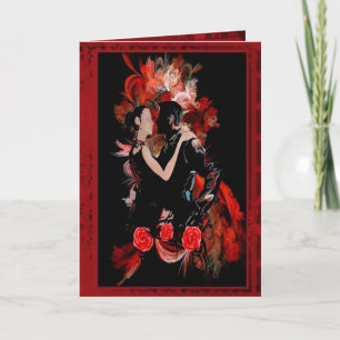 Cartes Pour Fêtes Annuelles Danseurs de ballroom de tango romantique valentine