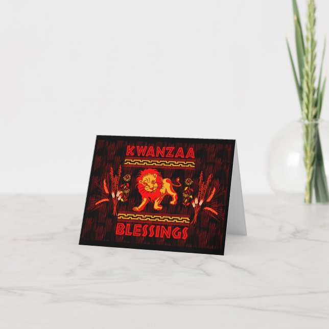 Cartes Pour Fêtes Annuelles Danseurs de Kwanzaa (Devant)