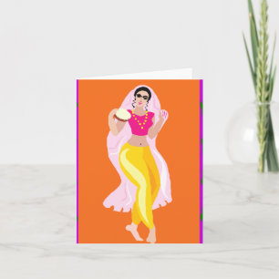 Cartes Pour Fêtes Annuelles Danseuse du ventre