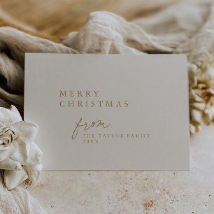 Cartes Pour Fêtes Annuelles DARCY or Boho unique do-it-yourself moderne Joyeux