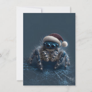 Cartes Pour Fêtes Annuelles Dark Jumping Spider Christmas Cards