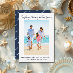 Cartes Pour Fêtes Annuelles Dashing À Travers Le Sable Joyeux Noël