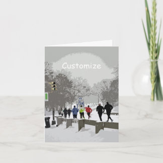 Cartes Pour Fêtes Annuelles Dashing for the Holidays