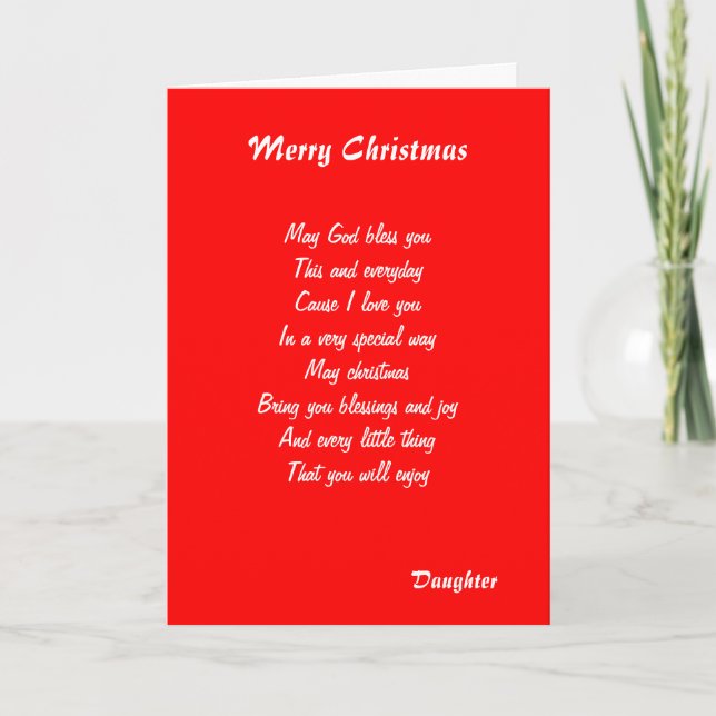 Cartes Pour Fêtes Annuelles Daughter christmas greeting cards (Devant)