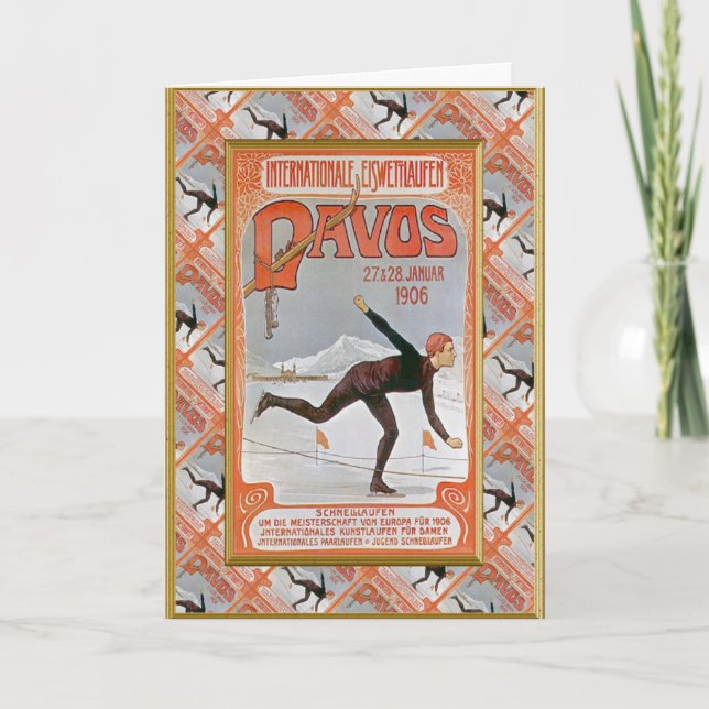 Cartes Pour Fêtes Annuelles Davos 1906 (Devant)