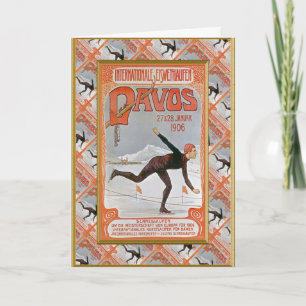 Cartes Pour Fêtes Annuelles Davos 1906