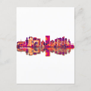 Cartes Pour Fêtes Annuelles Dayton Ohio Skyline