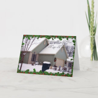 Cartes Pour Fêtes Annuelles "De chez nous à vos heureux vacances"