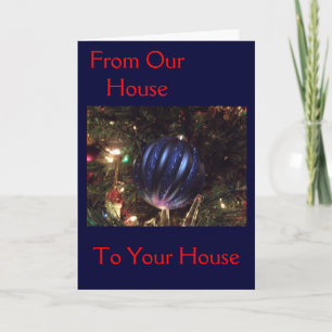 Cartes Pour Fêtes Annuelles De La Maison À La Vôtre À Noël