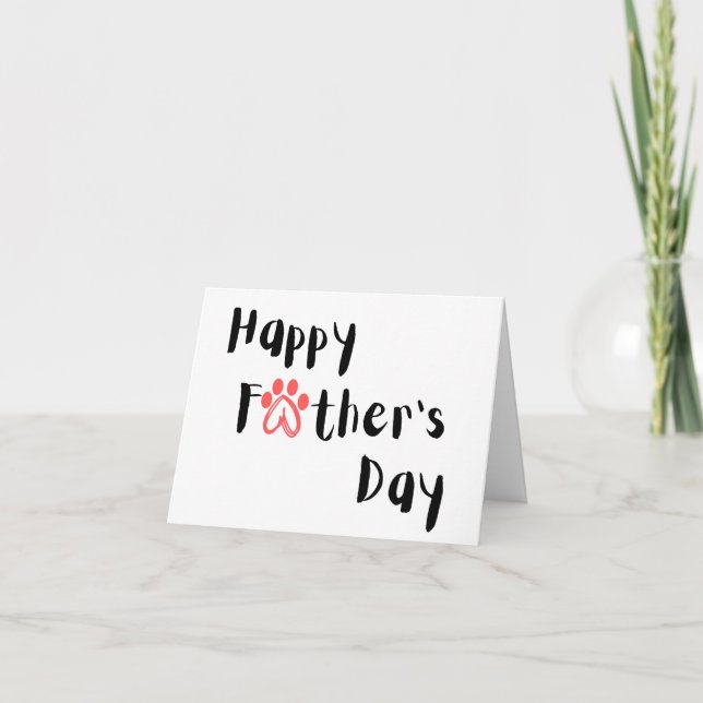 Cartes Pour Fêtes Annuelles De l'animal de compagnie | Bonne fête des pères  (Devant)