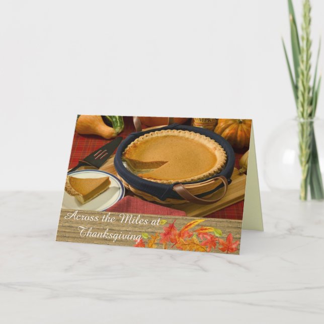 Cartes Pour Fêtes Annuelles De L'Autre Côté De Miles Thanksgiving Greeting Car (Devant)
