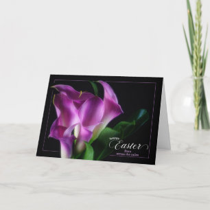 Cartes Pour Fêtes Annuelles de l'autre côté des Miles Pâques Purple Calla Lili