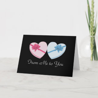 Cartes Pour Fêtes Annuelles "De moi à toi" - Anniversaire de Saint-Valentin