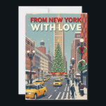 Cartes Pour Fêtes Annuelles De New York Avec Amour Vintage Retro Noël<br><div class="desc">Répandez la fête avec notre collection de cartes de vacances de Noël rétro vintage! Magasinez des designs uniques de New York avec amour. Parfait pour partager l'esprit festif avec vos proches.</div>