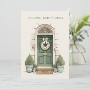 Cartes Pour Fêtes Annuelles De Notre Maison à la Vôtre Vert Noël Fêtes