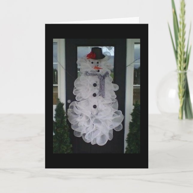 CARTES POUR FÊTES ANNUELLES DE NOTRE MAISON À VOTRE MAISON JEUNE NOËL (Devant)