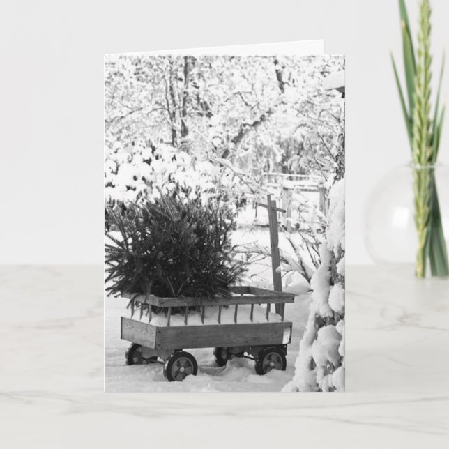 CARTES POUR FÊTES ANNUELLES DE NOTRE MAISON À VOTRE MAISON - MERCI NOËL (Devant)