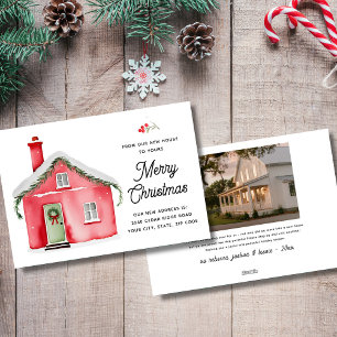 Cartes Pour Fêtes Annuelles De notre nouvelle maison à votre joyeux photo de N