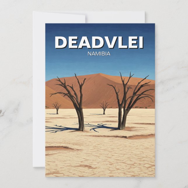 Cartes Pour Fêtes Annuelles Deadvlei Namibie Travel (Devant)