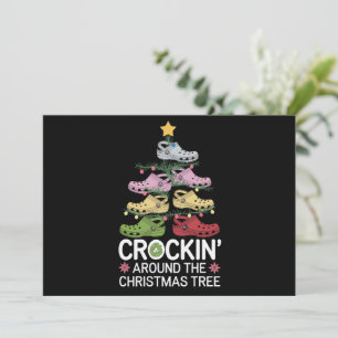Cartes Pour Fêtes Annuelles Déambuler autour du sapin de Noël