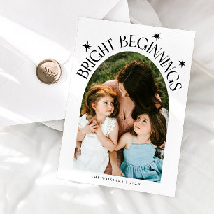 Cartes Pour Fêtes Annuelles Débuts Lumineux Arche Blanche Nouvel An