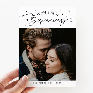 Cartes Pour Fêtes Annuelles Débuts Lumineux Nouvelle Année Photo Blanche